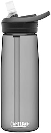 CamelBak Eddy+ Bite Valve Straw Tritan Renew Water Bottle Charcoal 2.0, 25oz