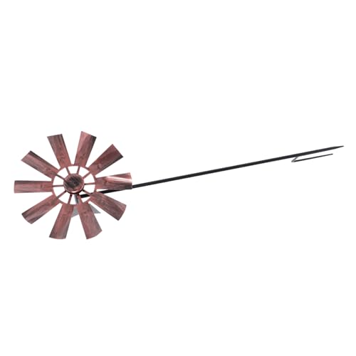 BESTonZON Mulino Vento Rotatorio per Decorazione Esterni Resistente e Ruota con Naturale per Cortile e Patio