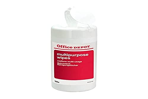 Lingettes nettoyantes multifonctions Office Depot 100 Unités, Titre, Standard