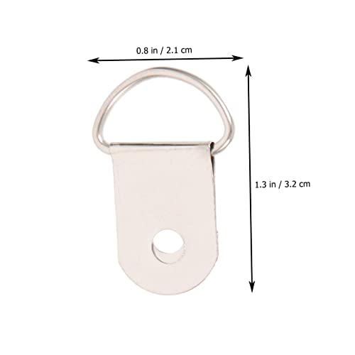 Image of 100pcs Picture Hangers for Easy Wall Installation Semi-Circle Frame Hangers for Art Photos Compact Hanging Hardware for Home Office Decor