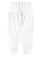 Women's Shreeji Creation Stitched Cotton Regular Semi Patiala Salwar Free Size Fit Up To Xxl (White)