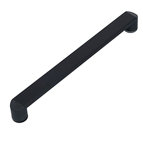 Barre de serviette de salle de bain robuste en inox noir mat style luxe 440mm