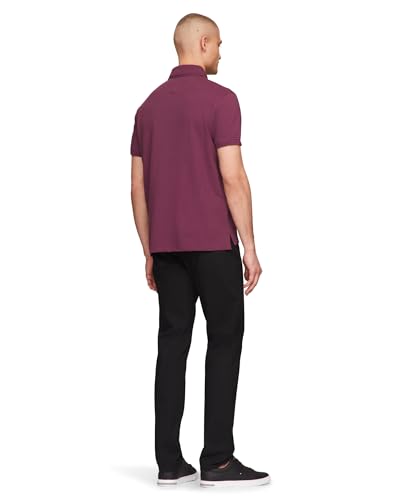 Image of Tommy Hilfiger Men's Short Sleeve Polo Shirts in Slim Fit with Stretch and Organic Pique Cotton