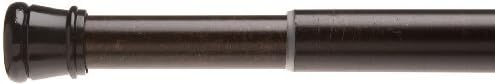 Carnation Home Fashions Adjustable 41-to-72-Inch Steel Shower Curtain Tension Rod, Bronze