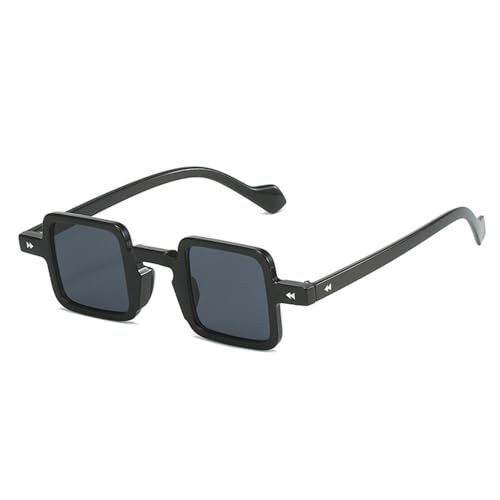 Lunettes de soleil carrées rétro LVTFCO noir gris nuances dégradées UV400 taille unique