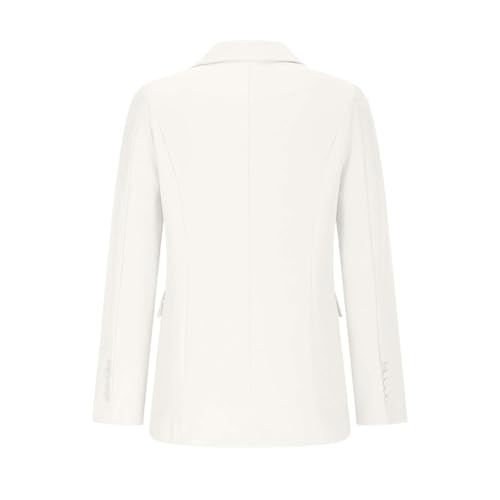 Teen Girls Blazer Jackets Casual Shoulder Padded Button Up Open Front Cardigan Lightweight Coat Outerwear w Pockets4