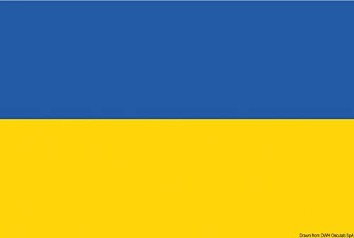 Pavillon Ukraine OSCULATI 70x100 cm : drapeau de bateau réglementaire en maille marine