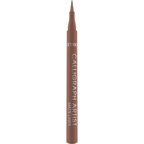 Catrice Calligraph Artist Matte Liner 010 Roasted Nuts, matter Eyeliner, langanhaltend, braun, vegan, 1,1 ml