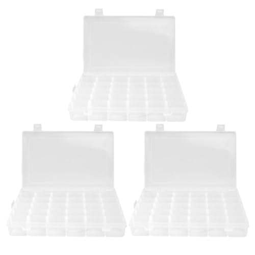 Rangement ongles transparent anti-poussière à compartiments modulables