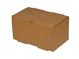Tessera Bio Products Q22513512K Kraftpapier Foodbox zum Falten, Doppelburger, FSC Zertifiziert, Naturfarbe, 22.5cm Länge, 13.5cm Breite, 12cm Höhe, 100 pcs