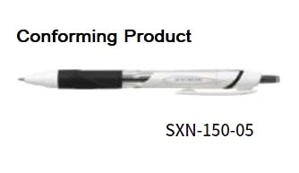 Set of 3 - Ballpoint Pen Refill for Jetstream SXN-150, 0.5 mm - SXR-5 (Blue) - Image 3
