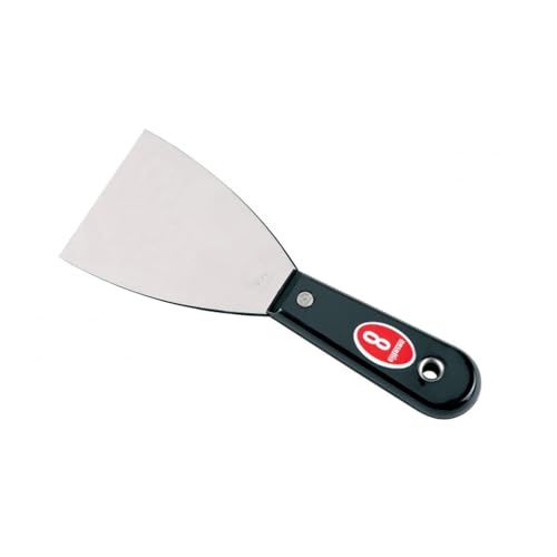 Ausonia Siriana - Espátula para estuco inox mango plástico 8 cm