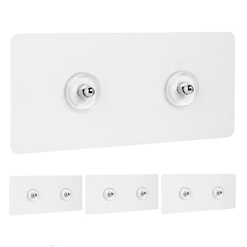 Gueryee 4Pcs Shower Caddy Adhesive Replacement, Screw Free Sticker For Shower Caddy Corner Shlef cover