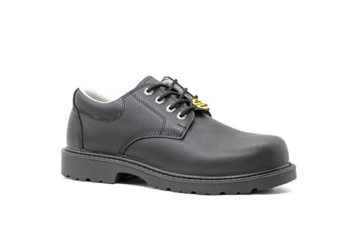 ZANCO Men's 4" Leather Work Shoes/Oxford/Outdoor Hiking Shoes with Light Weight Flexible Outsole2