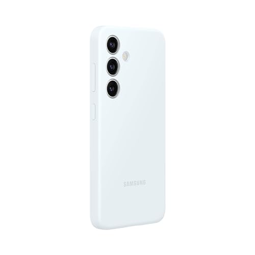 Image of SAMSUNG Galaxy S24 Silicone Phone Case, Protective Cover with Color Variety, Smooth Grip, Soft and Sleek Design, Snug Fit, US Version, EF-PS921TWEGUS, White
