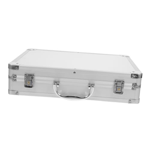 POPETPOP Aluminum Alloy Carry Case Aluminum Tool Box Briefcase Man Case Storage Capacity