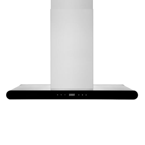 Empava Island Stove Range Hood Vent 91,4 cm montaggio a soffitto, 400 CFM, controllo touch su...