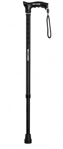 Image of Single Leg Quadripod Walking Stick for Elderly Men & Women | Adjustable Height Lightweight Walking Cane | Anti-Slip Single Leg Stick | Walking Support for Senior Citizens, Patients & Disabled