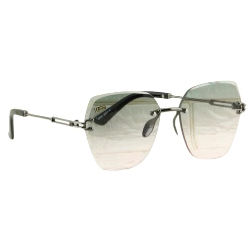 Hexagonal UV Protection Large Grey sunglasses for Unisex