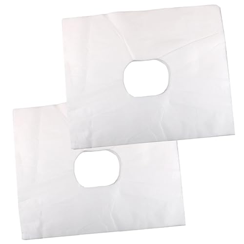 VICASKY 200pcs Hole Towel Massage Mat Face Pillow Covers Disposable Headrest Pads for Salon Home Use