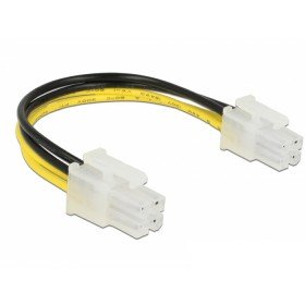 Preisvergleich Produktbild DeLock Kabel P4 Stecker P4 Stecker, schwarz / gelb