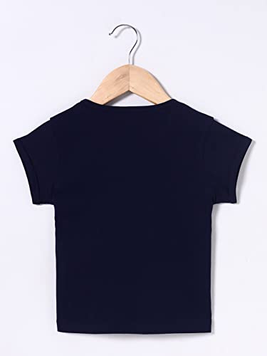 Image of Pink & Blue Girl's Regular Fit T-Shirts