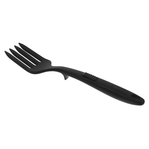 Cabilock Cooking Fork Silicone Handle Heatproof Nonstick Mini Fork for Pasta Salad Stirfrying