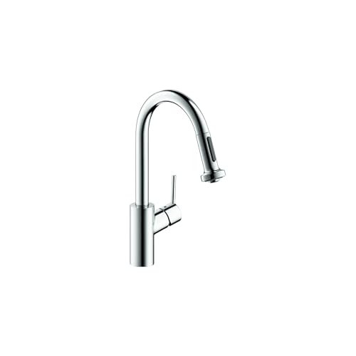 hansgrohe Talis S² Chrome Bar Kitchen Faucet, Kitchen Faucets with Pull Down Sprayer, Faucet for Kitchen Sink, Magnetic Docking Spray Head, Chrome 04286000