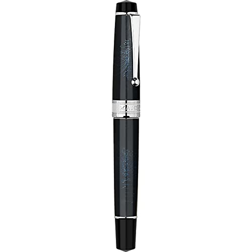 Stylo-plume à piston Majohn T5 encre grande capacité bleu feu d'artifice pointe extra fine