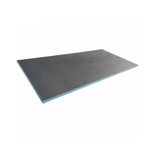 Erfu - Panel de construcción XPS - 2 piezas 1200x600 mm (=1,44m²) | Placa de construcción impermeable para baño y aseo | Aislamiento de pared y suelo (gris, 1200x600x10 mm)