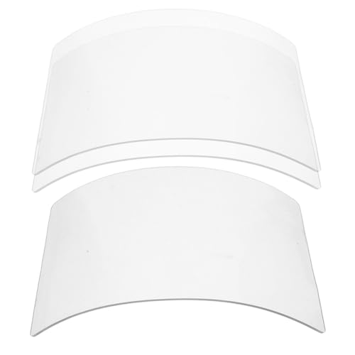 Amosfun Lot de 3 Lentilles de Remplacement en Verre 2 Mm Transparentes pour Casque de Sablage, Écran Facial Anti-poussière, Protection Visage pour Meulage, Découpe et Travaux Extérieurs