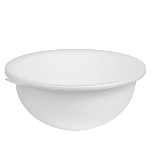 Rotho 1026201100 Caruba Schüssel Deckel, lebensmittelechter Kunststoff (PP) BPA-frei, Weiss/transparent, 4.8l