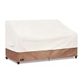 Krismile Outdoor Couch Cover for Patio Furniture - Heavy Duty Waterpoof All-Weather 3-Seater Patio Sofa Cover, 85"x38"x35" (Beige)