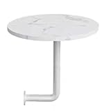 **2. Matériau du bois : petite table murale ronde fabriquée en bois de haute qualité, connu pour son excellente résistance à l'usure et ses propriétés faciles à nettoyer. La surface lisse et la couleur uniforme du bois fabriqué peuvent résister aux rayures causées par un usage quotidien. L'aspect élégant et la durabilité du bureau flottant garantissent que la table s'adapte parfaitement et pratiquement dans n'importe quel style de magasin.