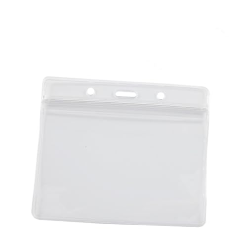 Porte-badges en plastique avec cordon SHINEOFI pour cartes d'identité | Lot de 100