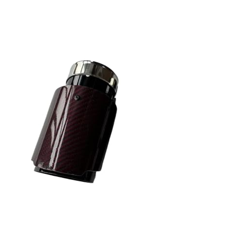 Tubo de escape universal de carbono negro y rojo para lucir en carretera 3