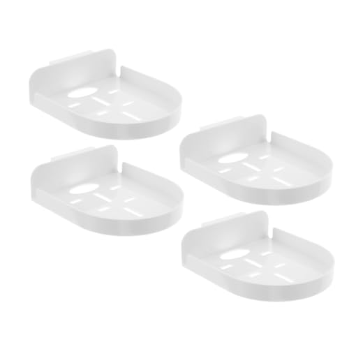 HEMOTON Adhesive Floating Shelf for Security Cameras 4pcs Camera Wall Mount Bracket Damage- Removal for Wall Mount