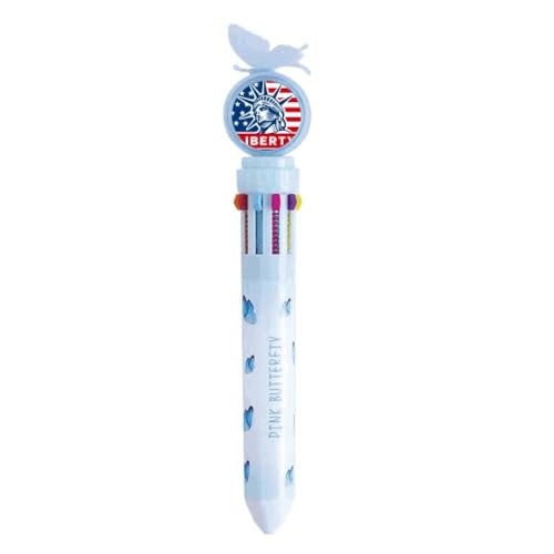 Stylo à bille rétractable multicolore motif drapeau américain fournitures scolaires