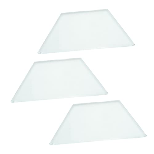 OUNONA Optical Glass Lenses for Physics Education 3 Pieces Demonstration Lens Set Lens for Experiments and Learning