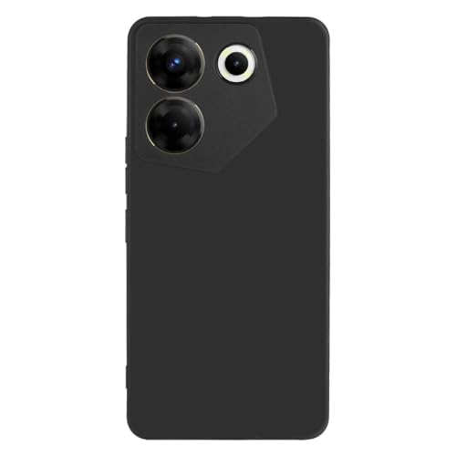 PrintWhiz Soft Silicone Back Cover for Tecno Camon 20 Pro 5G, Black - Image 4