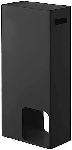 Yamazaki Tower Support pour Papier Toilette Vertical, en Acier - jusqu'à 3 Rouleaux, Rangement Compact Gain
