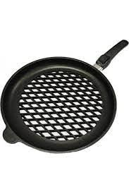 Amt Delikli Döküm Bbq Tava 32Cm, Sökülebilir Saplı, H:4Cm