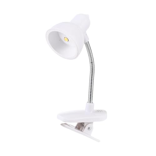 zwxqe Lámpara de clip multifuncional, iluminación LED de escritorio, lámpara de oficina en casa, luz de escritorio compacta, lámpara de estudio moderna, luz de clip ajustable, lámpara de lectura