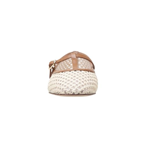 Linea Paolo - Monet - Womens Raffia and Nappa Leather T-Strap Flats3