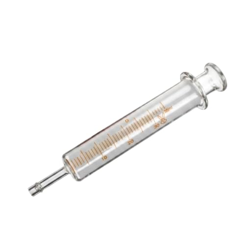 Seringue Verre Réutilisable Pipette Injecteur Dosage Fluide Labo-Φ7.6mm 60mL