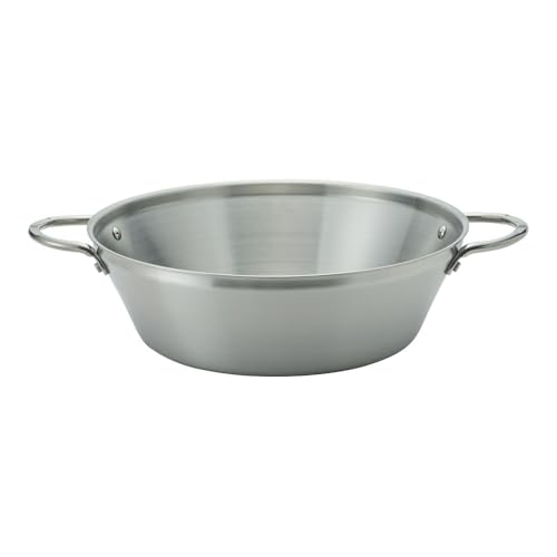 遠藤商事 銀の頂シリーズ 両手鍋 32cm 熱効率が良い三層構造(ステンレス・アルミ・ステンレス) IH対応 QGV3205