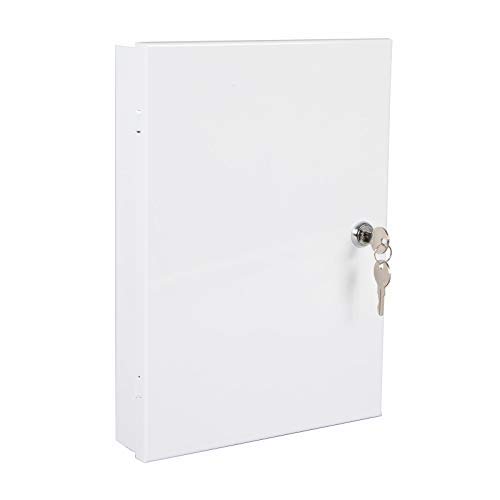 A4 White Documents Log Book Lockable Secure Storage Box with Key Lock