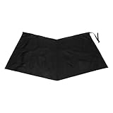 Ciieeo Falda Ligera para Senderismo y Montañismo Media Falda Cortavientos Negra Plegable y Resistente al Agua para Aventuras al Aire Libre