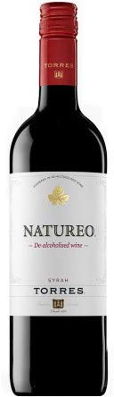 VINO NO ALCOHOLICO, Natureo, Familia Torres, vino tinto, syrah (caja de 6x75cl)