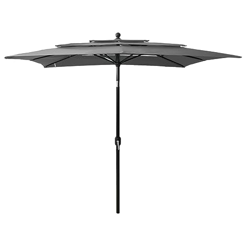 Parasols de jardin à triple canopée pour sublimer vos repas de terrasse